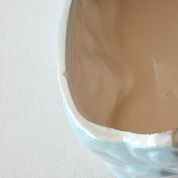 Vintage Rubens Originals Anthropomorphic Puppy Dog Planter w/ Pink Flower Rare - Picture 5 of 9